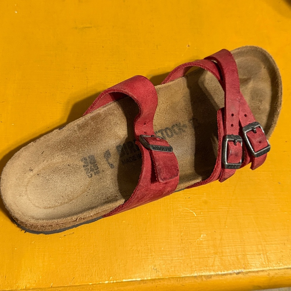 Birkenstock Franca Oiled Leather Sandals - Picture 2 of 2